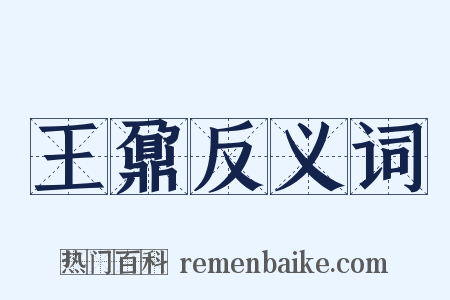 王鼐反义词是什么意思的图片
